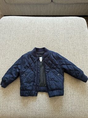 Gap Toddler Quilted Bomber Jacket - Navy